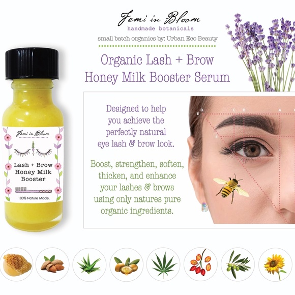 Organic Eye Lash & Brow Growth Booster Serum / Zero Waste Bottle - Picture 2 of 12